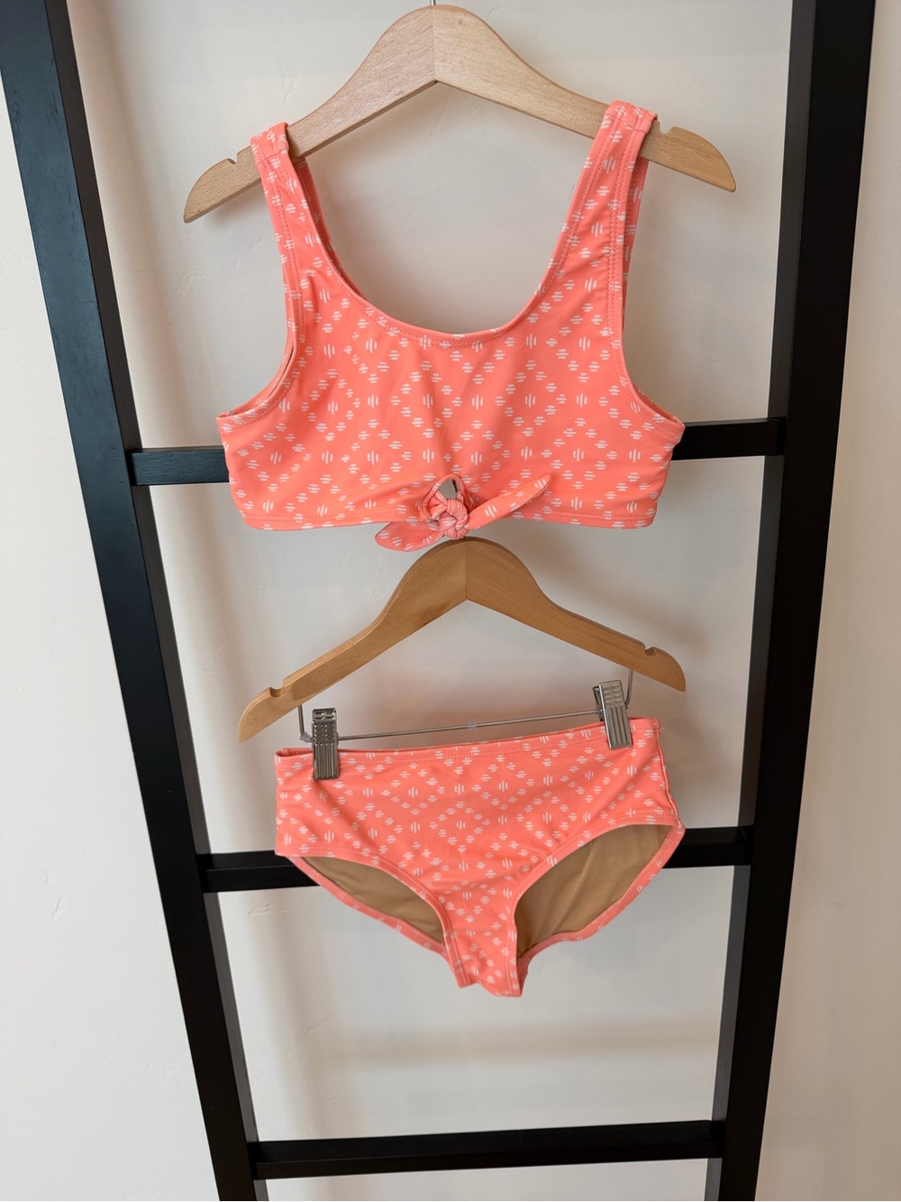Old Navy Coral Pink Girls Two-Piece Swim Bikini